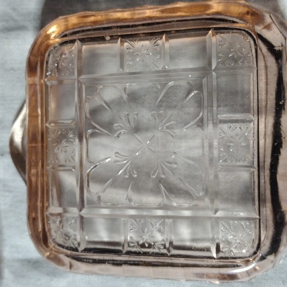 Vintage pink depression glass trinket dish - Picture 4 of 6